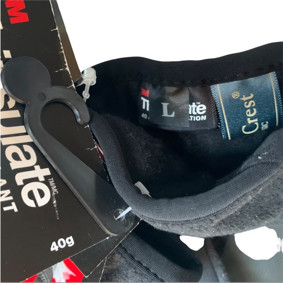 NEW North Crest Black Fleece Thinsulate Gloves NWT - Picture 8 of 10